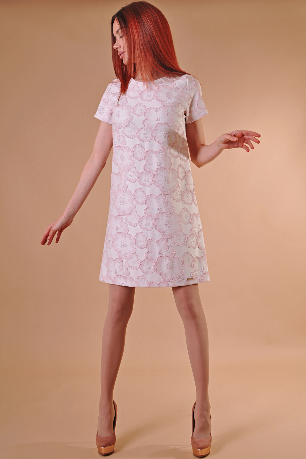 Dress pink flowers